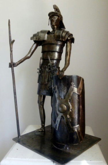 Sculpture intitulée "Centurion" par Mathieu Brulant (MetalDeco), Œuvre d'art originale, Acier inoxydable