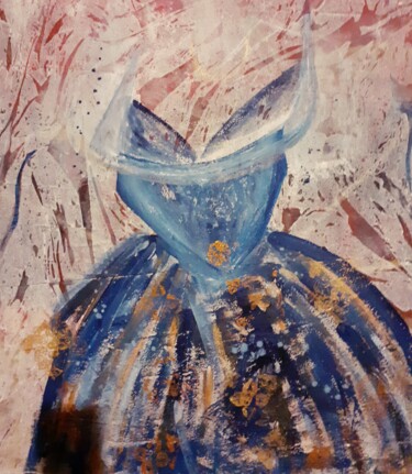Pittura intitolato "Figura scomposta" da Bruna Marelli, Opera d'arte originale, Acrilico