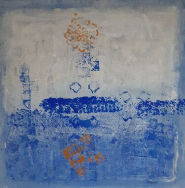 Peinture intitulée "Lirica in azzurro" par Bruna Marelli, Œuvre d'art originale, Acrylique