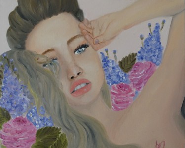 Peinture intitulée "Meredith" par Bruna Miranda, Œuvre d'art originale, Huile