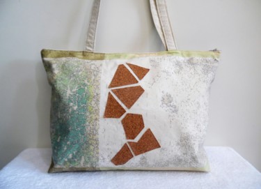 Artcraft titled "Sac tissu designer…" by Maryse Brunel, Original Artwork, Handbags