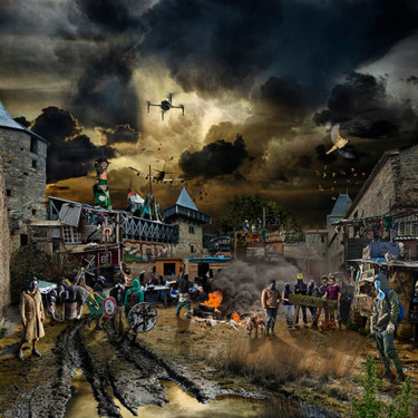 Digital Arts titled "Les landes de notre…" by Bruno Béghin, Original Artwork, Digital Photography Mounted on Aluminium