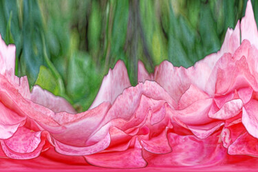 Arts numériques intitulée "Pétales de rose" par Bruno Bisanti, Œuvre d'art originale, Image générée par l'IA