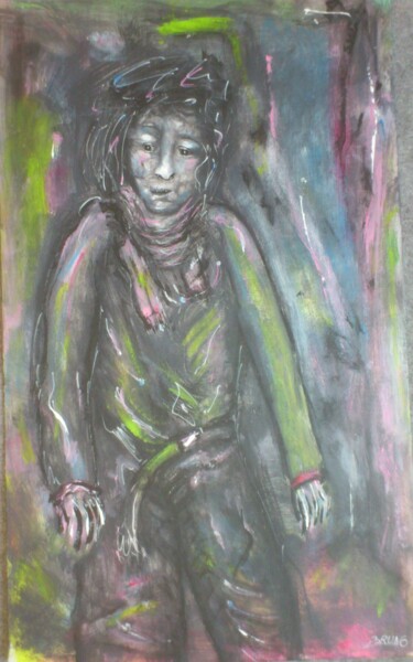 Painting titled "Ou-l'on-m'attire-50…" by Bruno Briatte, Original Artwork, Acrylic