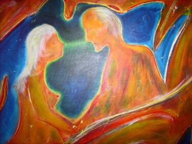 Painting titled "Intimité" by Bruno Briatte, Original Artwork, Oil