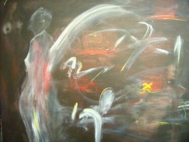 Peinture intitulée "Nourrice de nuit" par Bruno Briatte, Œuvre d'art originale, Huile