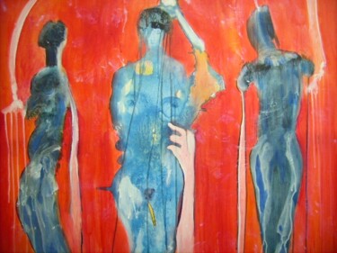 Peinture intitulée "La force des maux" par Bruno Briatte, Œuvre d'art originale, Huile