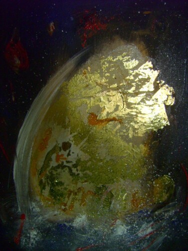 Painting titled "Labradorite" by Bruno Briatte, Original Artwork, Oil