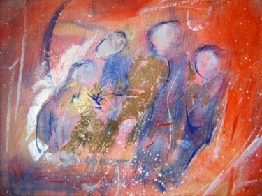 Malerei mit dem Titel "Médor" von Bruno Briatte, Original-Kunstwerk, Öl