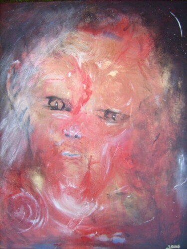 Peinture intitulée "L'enfant..." par Bruno Briatte, Œuvre d'art originale, Huile
