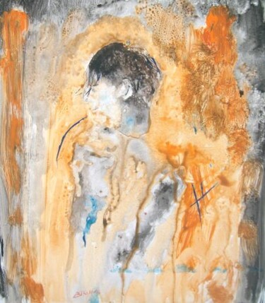 Peinture intitulée "La gamine." par Bruno Briatte, Œuvre d'art originale