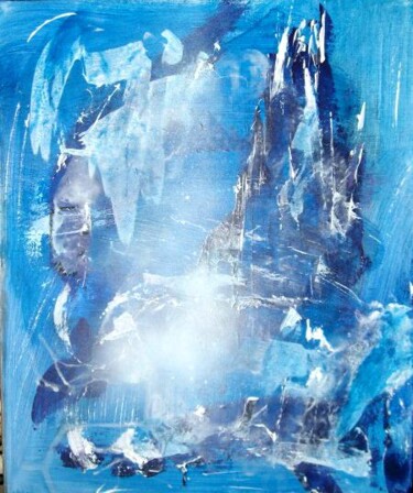 Painting titled "Bris de glaces." by Bruno Briatte, Original Artwork