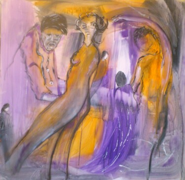 Painting titled "malbrough-s-en-va-e…" by Bruno Briatte, Original Artwork, Acrylic