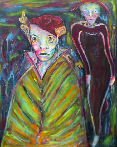 Painting titled "smarra-ou-les-demon…" by Bruno Briatte, Original Artwork, Acrylic