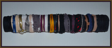 Art textile intitulée "Enserrement (L n°11)" par Bruno Buschiasso, Œuvre d'art originale, Tissu