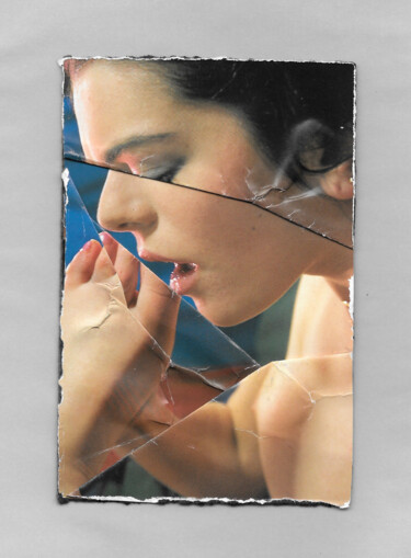 Collages titulada "DestROY STUART n°22" por Bruno Buschiasso, Obra de arte original, Cinta adhesiva