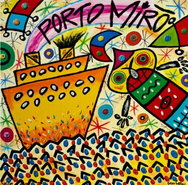 Gravures & estampes intitulée "Porto Mirò" par Bruno Donzelli, Œuvre d'art originale, Sérigraphie