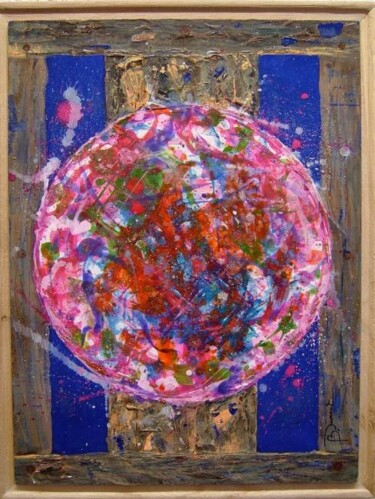 Картина под названием "palette et palette" - Bruno Dumont, Подлинное произведение искусства, Масло