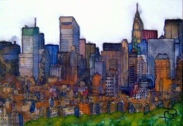 Painting titled "new-york 13 east ri…" by Bruno Dumont, Original Artwork, Oil