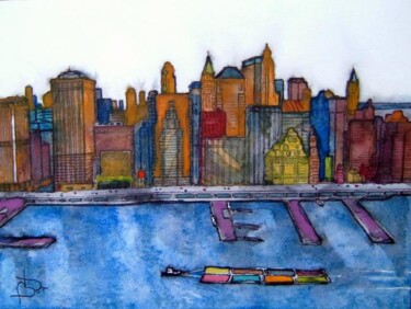 Painting titled "new-york 14 east ri…" by Bruno Dumont, Original Artwork, Oil