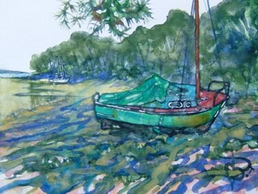 Peinture intitulée "morbihan 4" par Bruno Dumont, Œuvre d'art originale, Huile