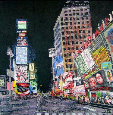 Painting titled "TIMES SQUARE 1" by Bruno Dumont, Original Artwork