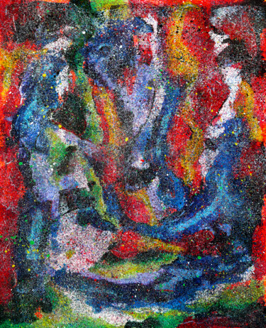 Malerei mit dem Titel "Intimate conflagrat…" von Bruno Gouyet, Original-Kunstwerk, Acryl