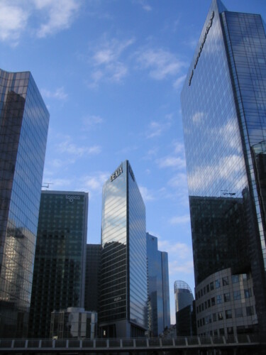 Photographie intitulée "PARIS LA DEFENSE" par Bruno Hertzog, Œuvre d'art originale, Photographie numérique