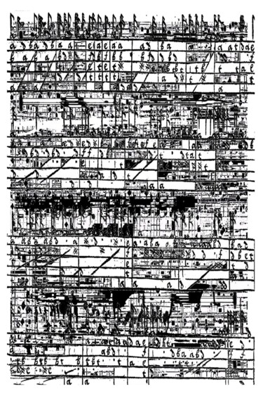 Zeichnungen mit dem Titel "partition" von Bruno Keip, Original-Kunstwerk