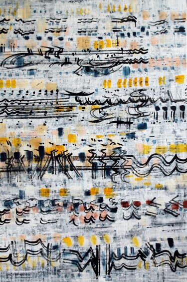 Картина под названием "partition-150x100-t…" - Bruno Keip, Подлинное произведение искусства