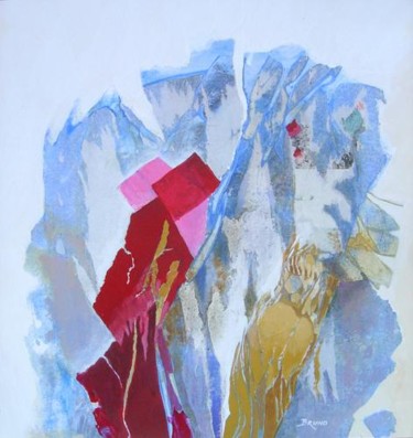 Painting titled "CRISTAL D'AZUR a-p…" by Bruno Le Sourd, Original Artwork