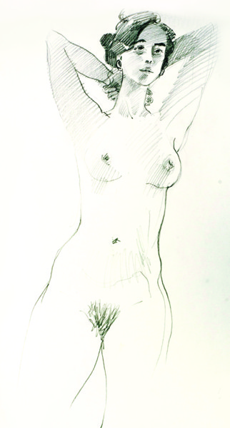 Drawing titled "NU 15-11-14.jpg" by Bruno Le Sourd, Original Artwork