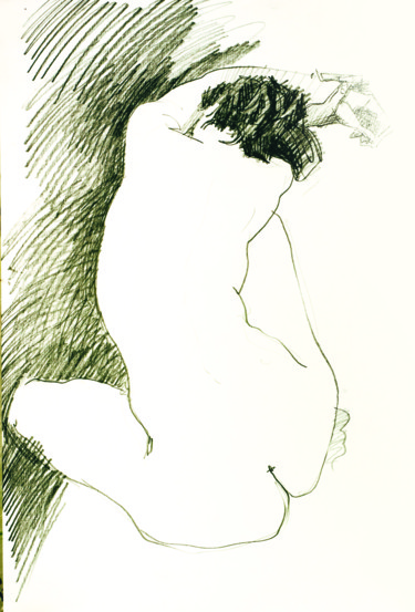 Drawing titled "NU 15-11-15.jpg" by Bruno Le Sourd, Original Artwork
