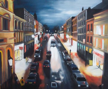 Malerei mit dem Titel "Irish night (Irland…" von Bruno Lebayle, Original-Kunstwerk, Öl