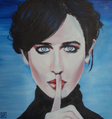 Peinture intitulée "Le secret (Eva Gree…" par Bruno Lebayle, Œuvre d'art originale, Huile