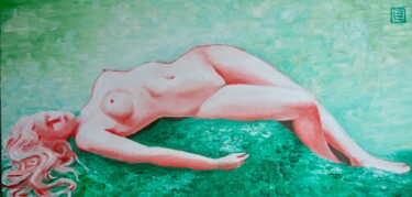 Painting titled "Inconfort" by Bruno Lebayle, Original Artwork, Oil