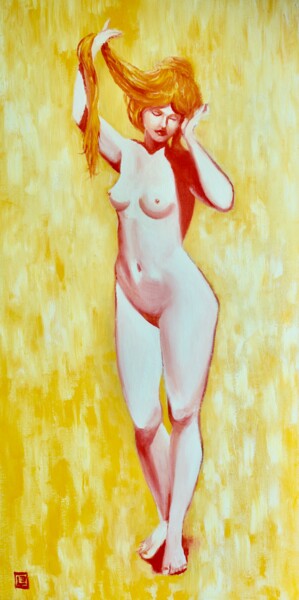 Schilderij getiteld "Vénus" door Bruno Lebayle, Origineel Kunstwerk, Olie