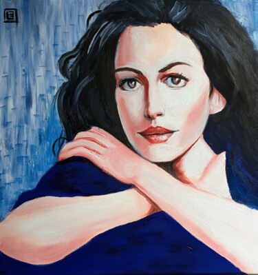 Картина под названием "Anne" - Bruno Lebayle, Подлинное произведение искусства, Масло