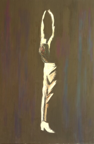 Painting titled "danseur flamenco" by Bruno Leblais, Original Artwork, Oil