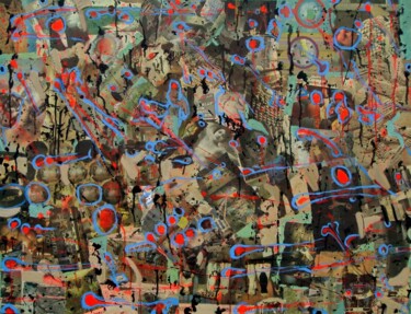 Peinture intitulée "seulement des oeufs" par Bruno Leblais, Œuvre d'art originale, Huile