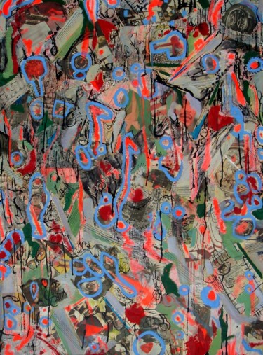 Malerei mit dem Titel "partition" von Bruno Leblais, Original-Kunstwerk, Öl