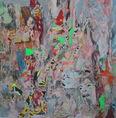 Painting titled "composition 6" by Bruno Leblais, Original Artwork, Other