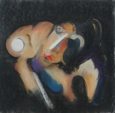 Peinture intitulée "Amy Winehouse portr…" par Bruno Leblais, Œuvre d'art originale, Pastel