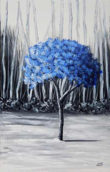 绘画 标题为“Bleu comme toi” 由Bruno Lemasson, 原创艺术品, 丙烯