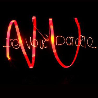 Photographie intitulée "NU" par Bruno Mesrine, Œuvre d'art originale, Light Painting