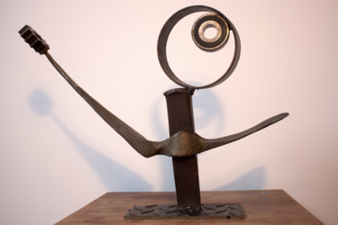 Sculpture intitulée "TOI en Fer" par Bruno Mesrine, Œuvre d'art originale, Métaux