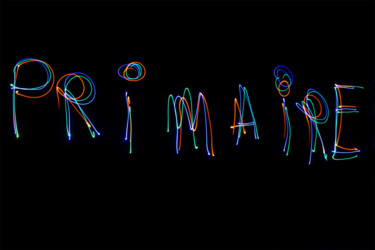 Photography titled "Primaire" by Bruno Mesrine, Original Artwork, Light Painting