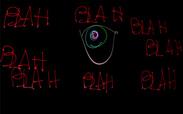 Blah Blah Blah Photographie intitulée "Blah Blah Blah" par Mesrine, Œuvre d'art originale, Light Painting