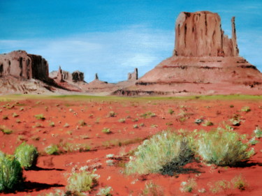Peinture intitulée "Monument Valley Ari…" par Bruno Nuevo, Œuvre d'art originale, Huile