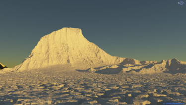 Digital Arts titled "Ice land 1" by Bruno Onesynthman, Original Artwork, 3D Modeling